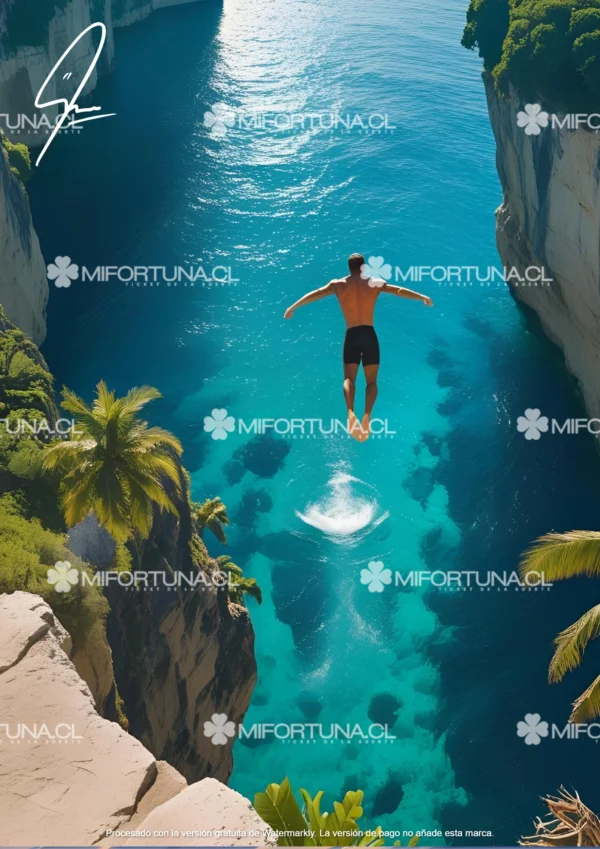 clavadista en el paraíso + 🎁 incluye participación en sorteo.