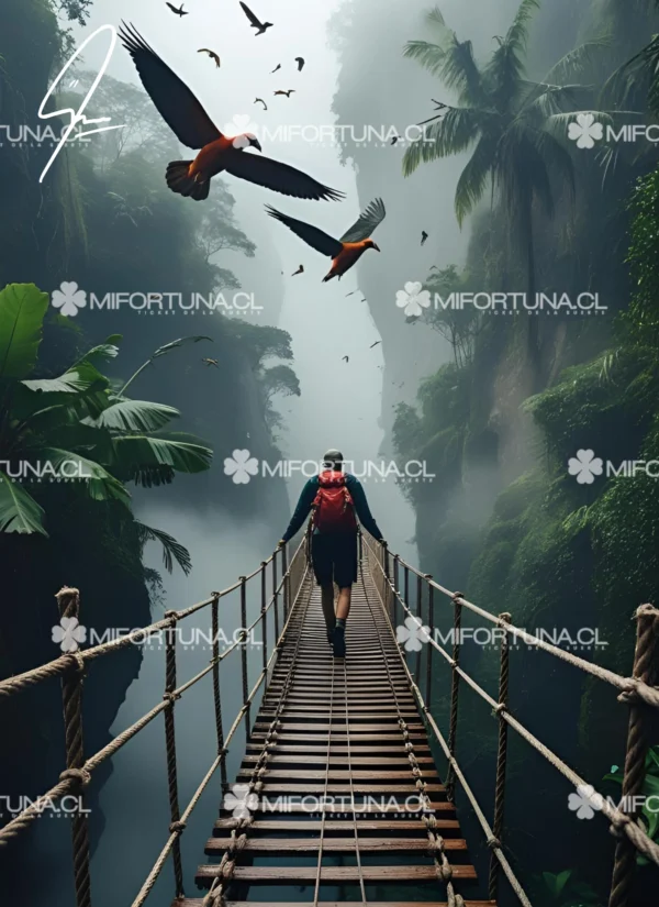 montañista valiente al amanecer + 🎁 incluye participación en sorteo